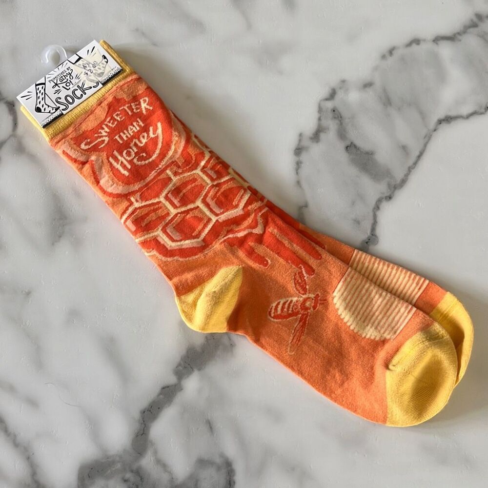 NWT Primitives by Kathy “Sweeter Than Honey” Graphic Socks OS